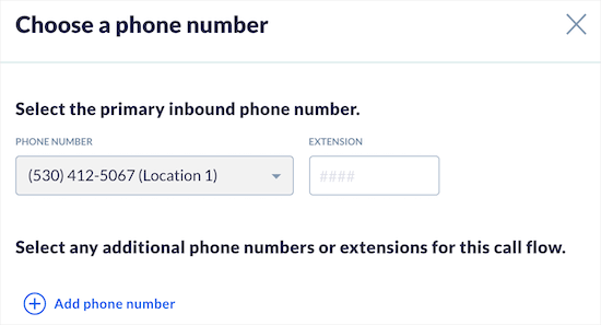 Inserisci il numero di telefono dell'attività