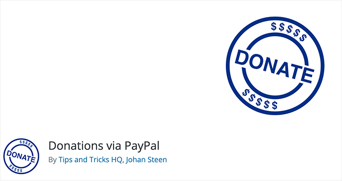 Donations via PayPal