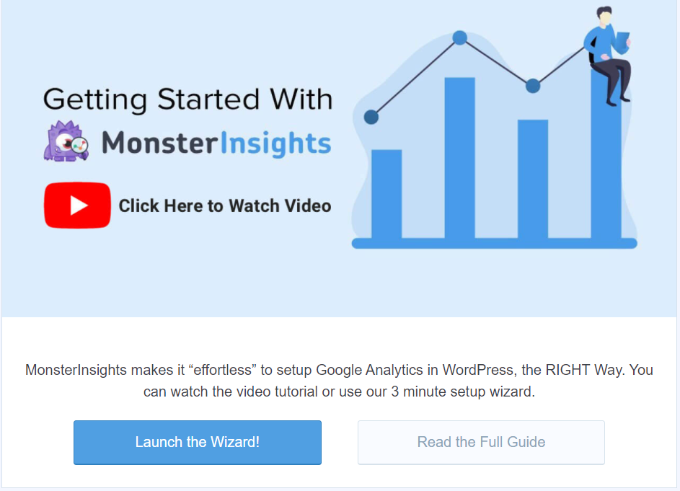 MonsterInsights را راه اندازی کنید