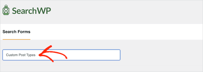 Adding a title to a custom search form