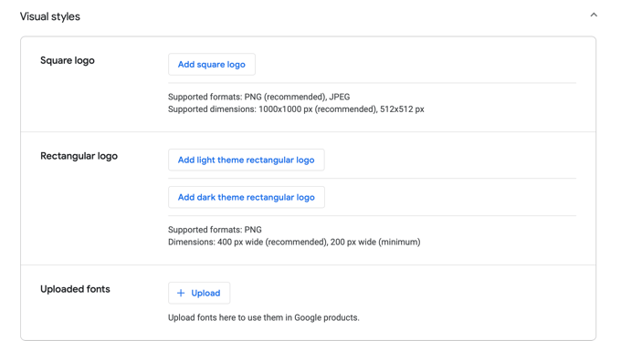 Google News Visual Styles Settings