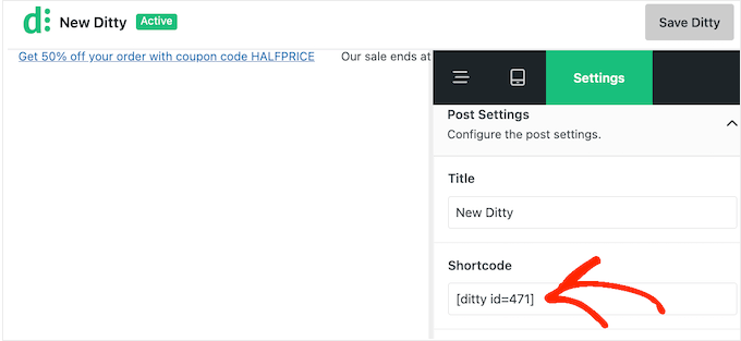 Adding a ticker to a website using shortcode