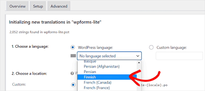 Translating WPForms Lite