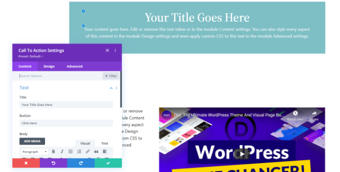 Divi website builder