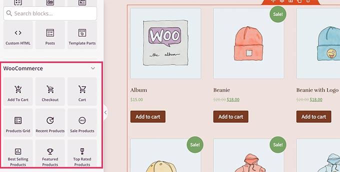 WooCommerce blocks