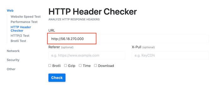 How To Convert a URL to IP Address - KeyCDN Support