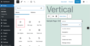 How To Create A Vertical Navigation Menu In WordPress