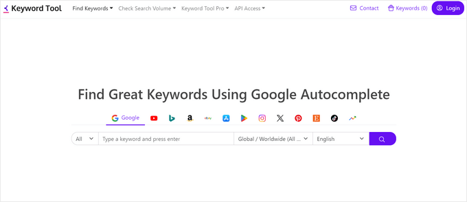 KeywordTool.io