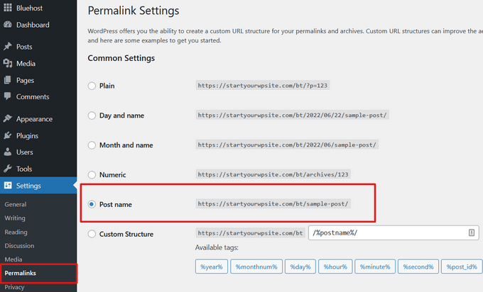 SEO friendly URL structure in WordPress