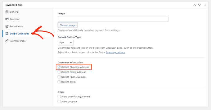 Setting up the Stripe checkout