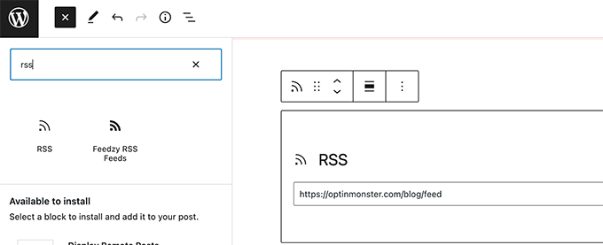 添加 RSS 源