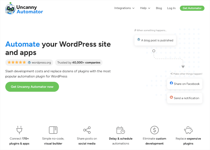 The Uncanny Automation WordPress plugin