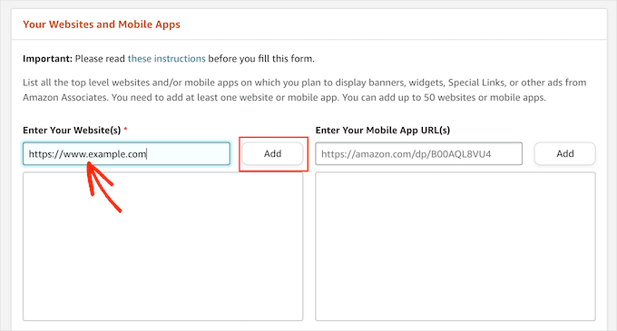 Registering a domain with Amazon associates