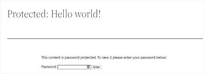 How to Set Up Password Protected Site Areas in WordPress