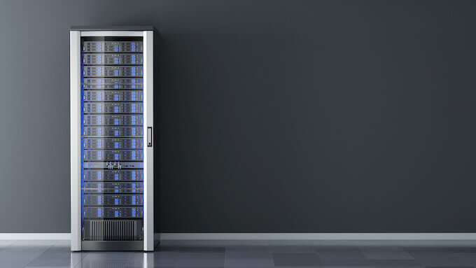 A dedicated web hosting server