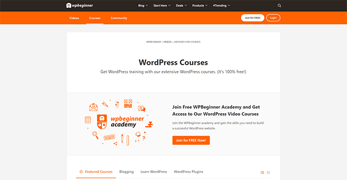 Free Wordpress Course