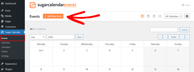 Add events to your WordPress blog calendar