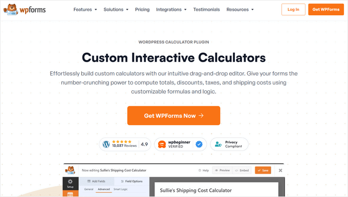 WPForms Calculations