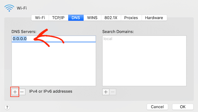 切换 DNS 服务器设置