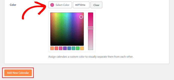 Creating a color-coded WordPress calendar