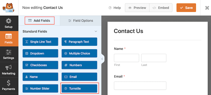 将 Cloudflare Turnstile CAPTCHA 添加到 WordPress 表单