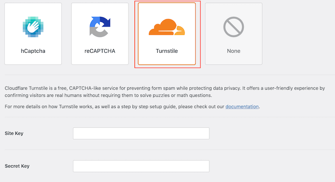 将 Cloudflare Turnstile CAPTCHA 添加到 WordPress 网站