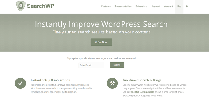 SearchWP website 2014