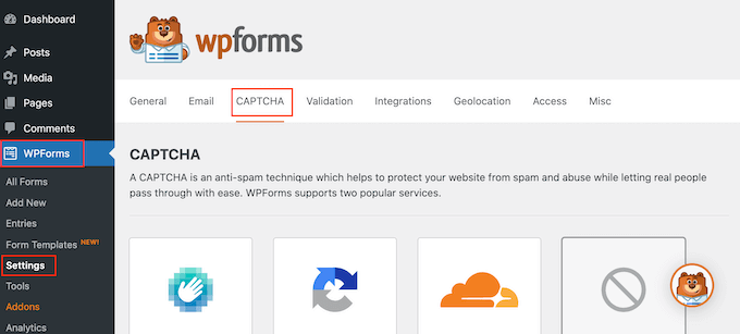 Adding Cloudflare Turnstile to a WordPress form using WPForms