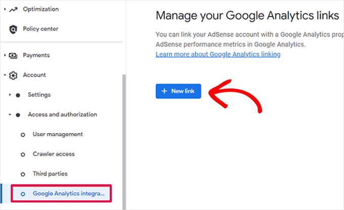 Connect Google Analytics and AdSense