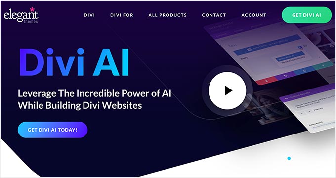 Elegant Themes Divi AI