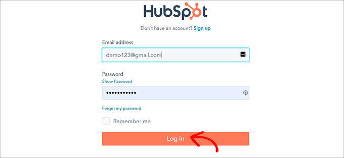 hubspot login