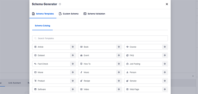 Schema generator