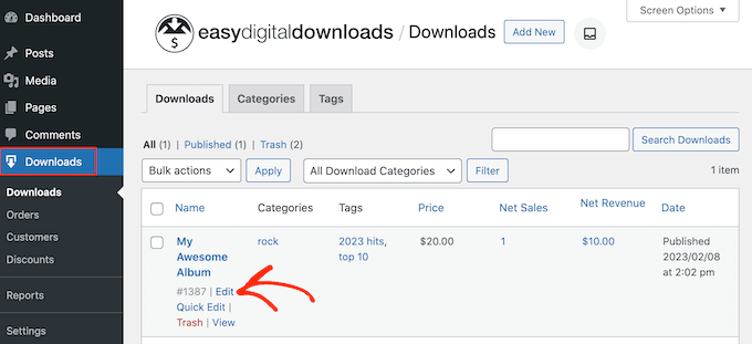 使用 WordPress 和 Easy Digital Downloads 在线销售音乐