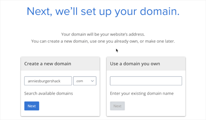 Setting up domain in Bluehost