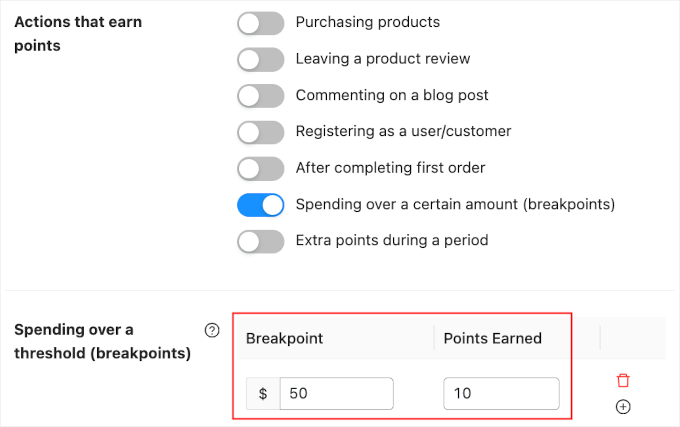 How to create a threshold for your WooCommerce loyalty program