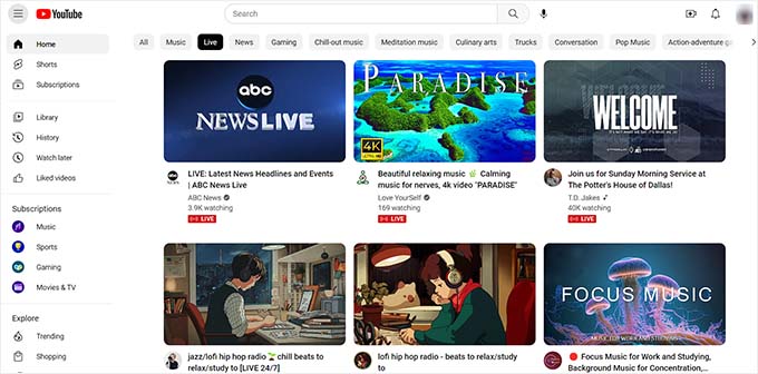 Youtube allow embedding live stream hot sale