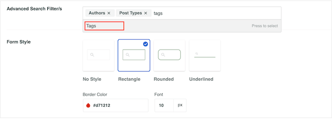 使用 SearchWP 搜索 WordPress 标签