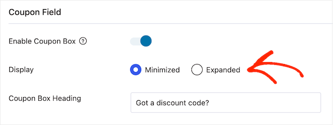 Choosing different layouts for the sliding cart page