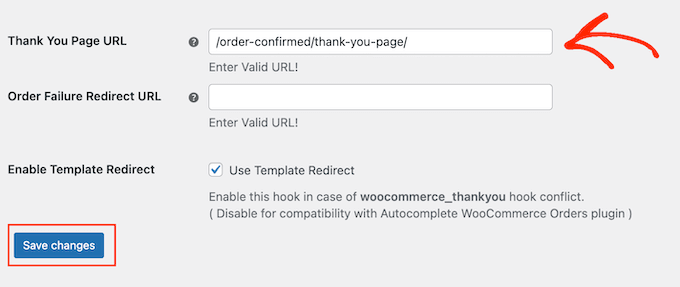 重定向到 WooCommerce 中的自定义感谢页面