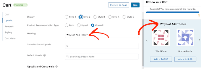 Adding promotions to your sliding side cart