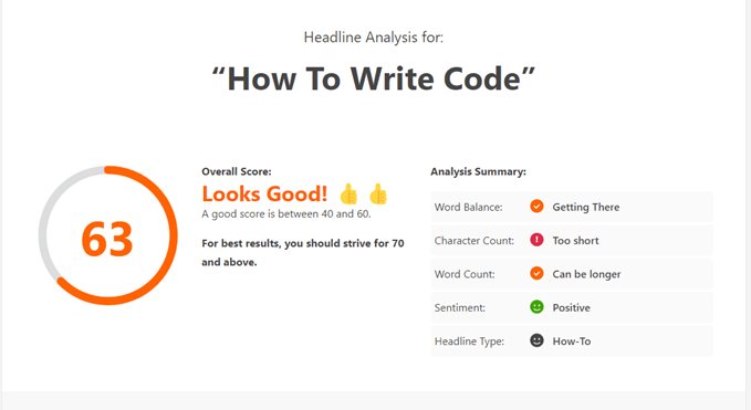 Using the WHOOPS.ONLINE Headline Analyzer