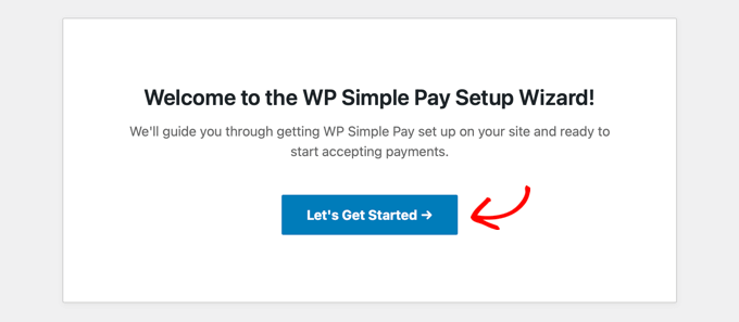 WP Simple Pay 设置向导