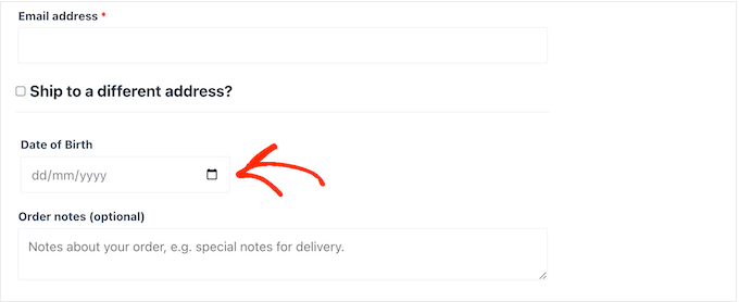 将生日字段添加到 WooCommerce 结帐中