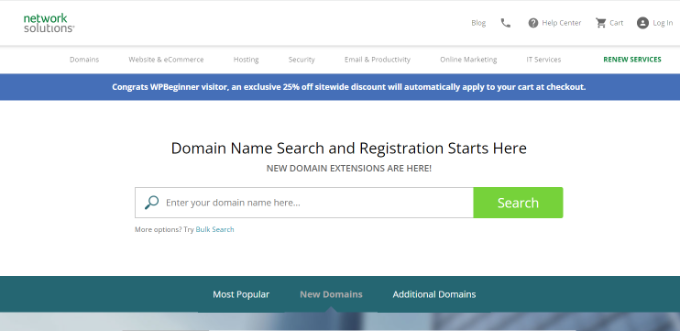 Looking up domain names