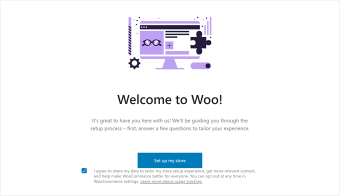 WooCommerce's setup wizard