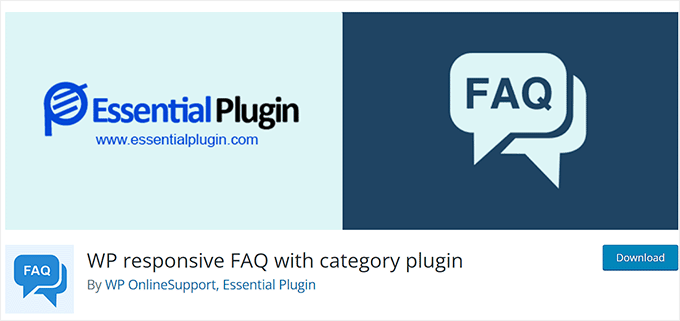 WP responsive FAQ with category plugin 