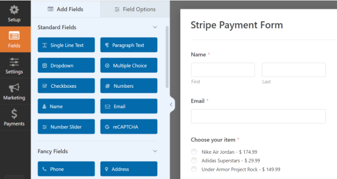 自定义 Stripe 付款形式