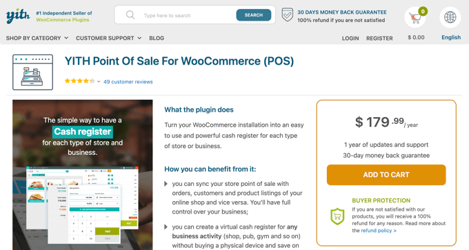 YITH WooCommerce 销售点 (POS)