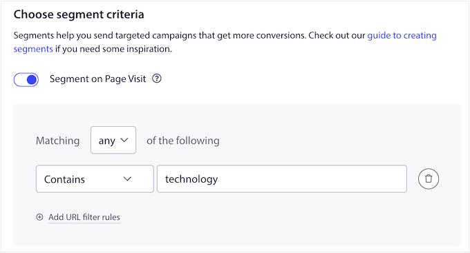 Creating targeted notifications using audience segmentation 