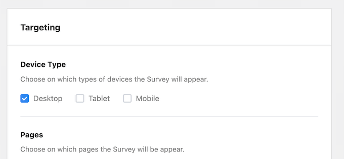 Targeting devices with UserFeedback's smart rules